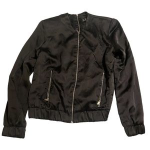 Large Satin Bomber Jacket